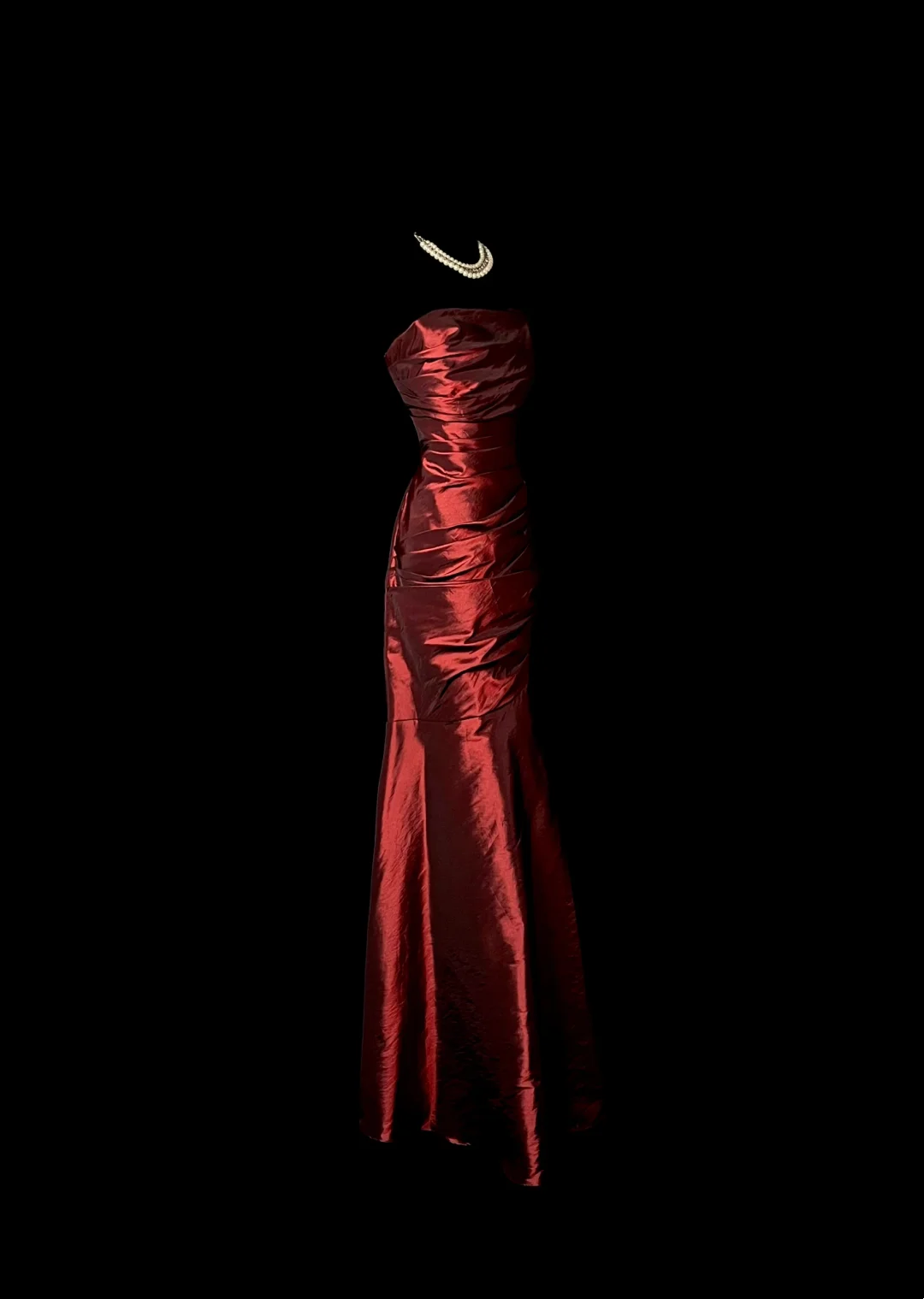 Strapless Burgundy Prom Dress Formal Evening Dress  P79