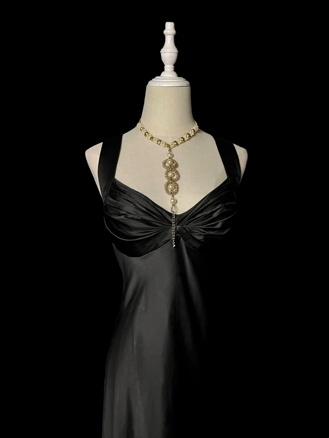 Black Sheath Satin Prom Dress Evening Dress Party Dress  P87