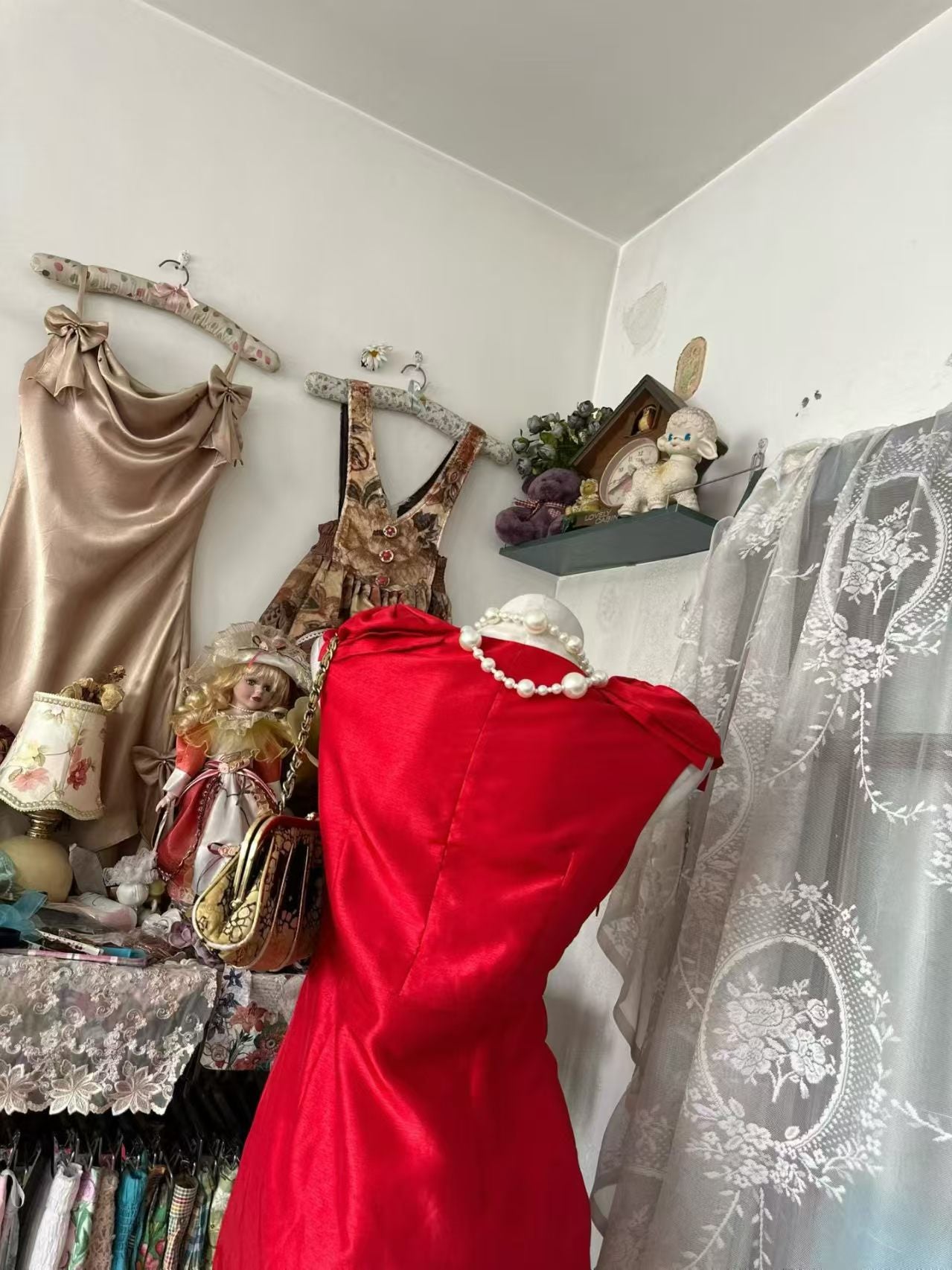 Red Sheath Satin Homecoming Dress Short Birthday Dress  P1844