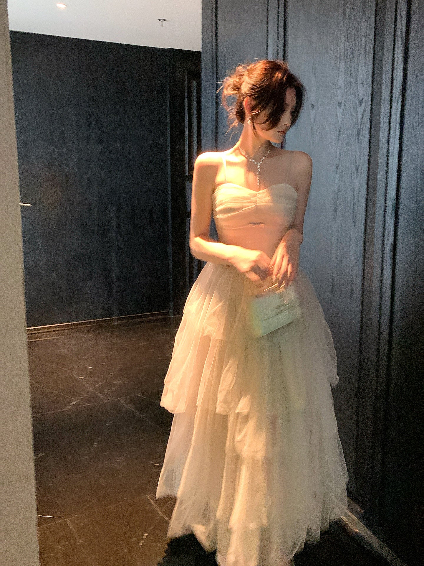 Pink Satin Sheath Prom Dress  Formal Date Night Outfit   P679