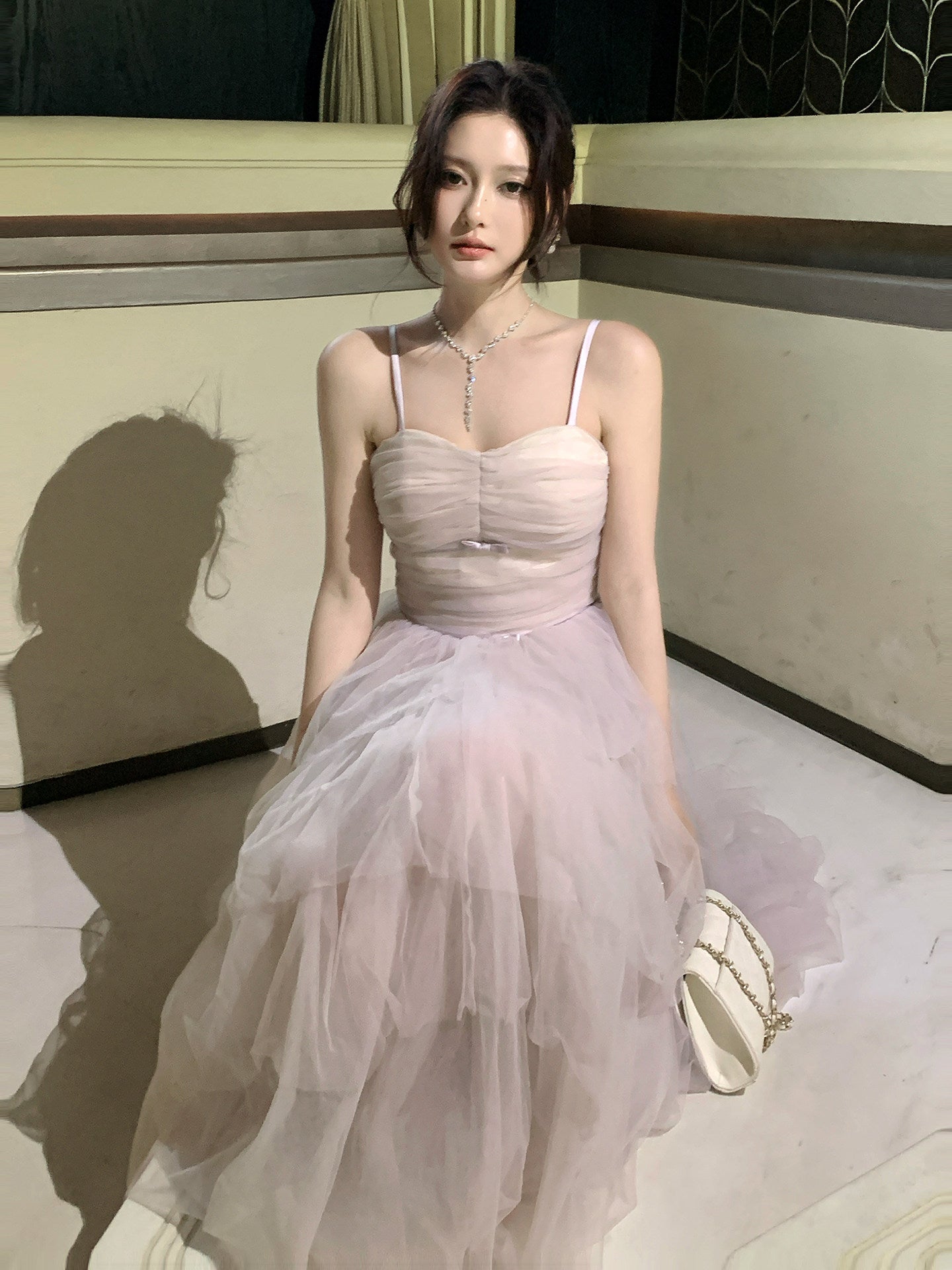 Pink Satin Sheath Prom Dress  Formal Date Night Outfit   P679