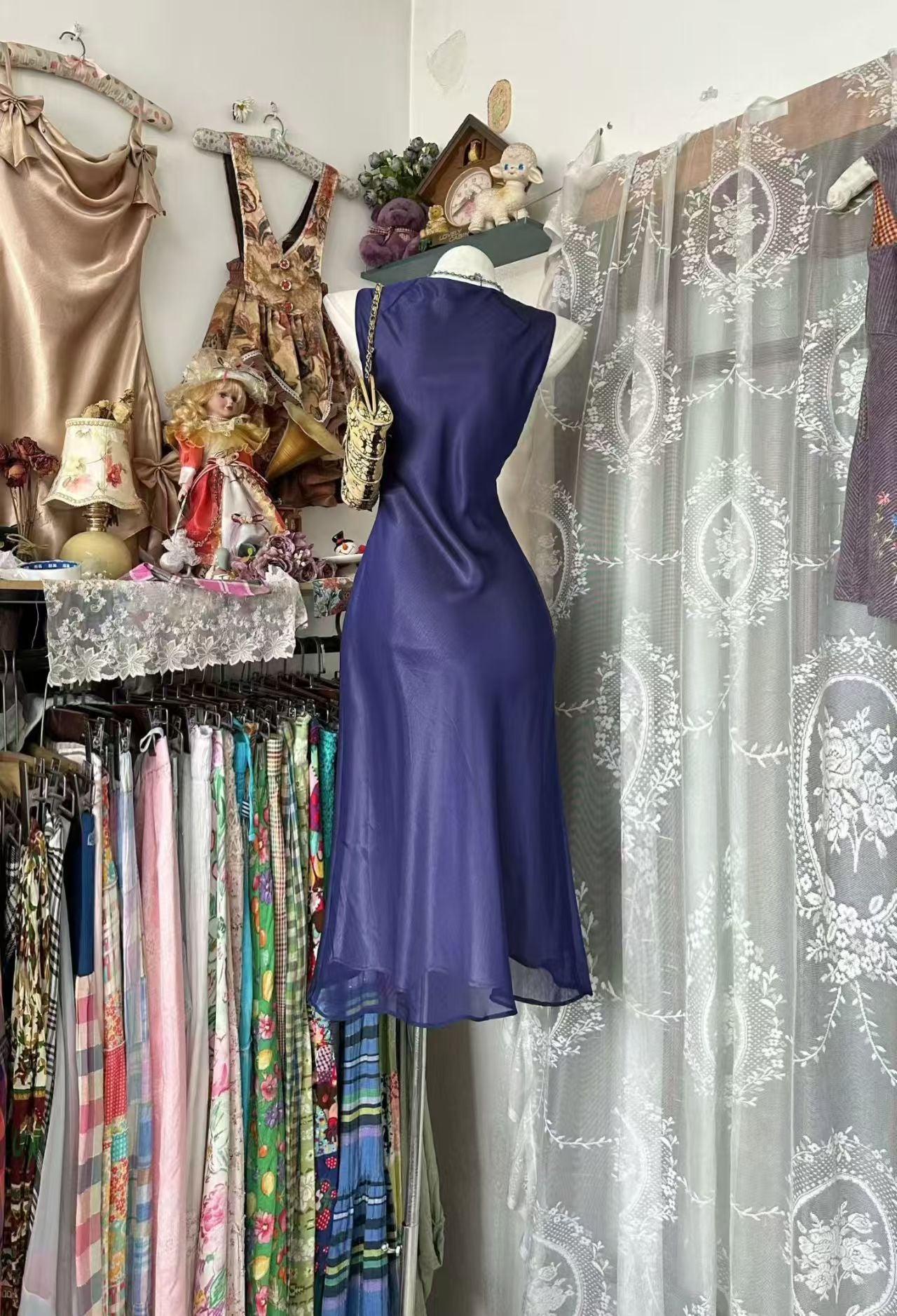 Sleeveless Mermaid Evening Dress Birthday Outfit   P2084