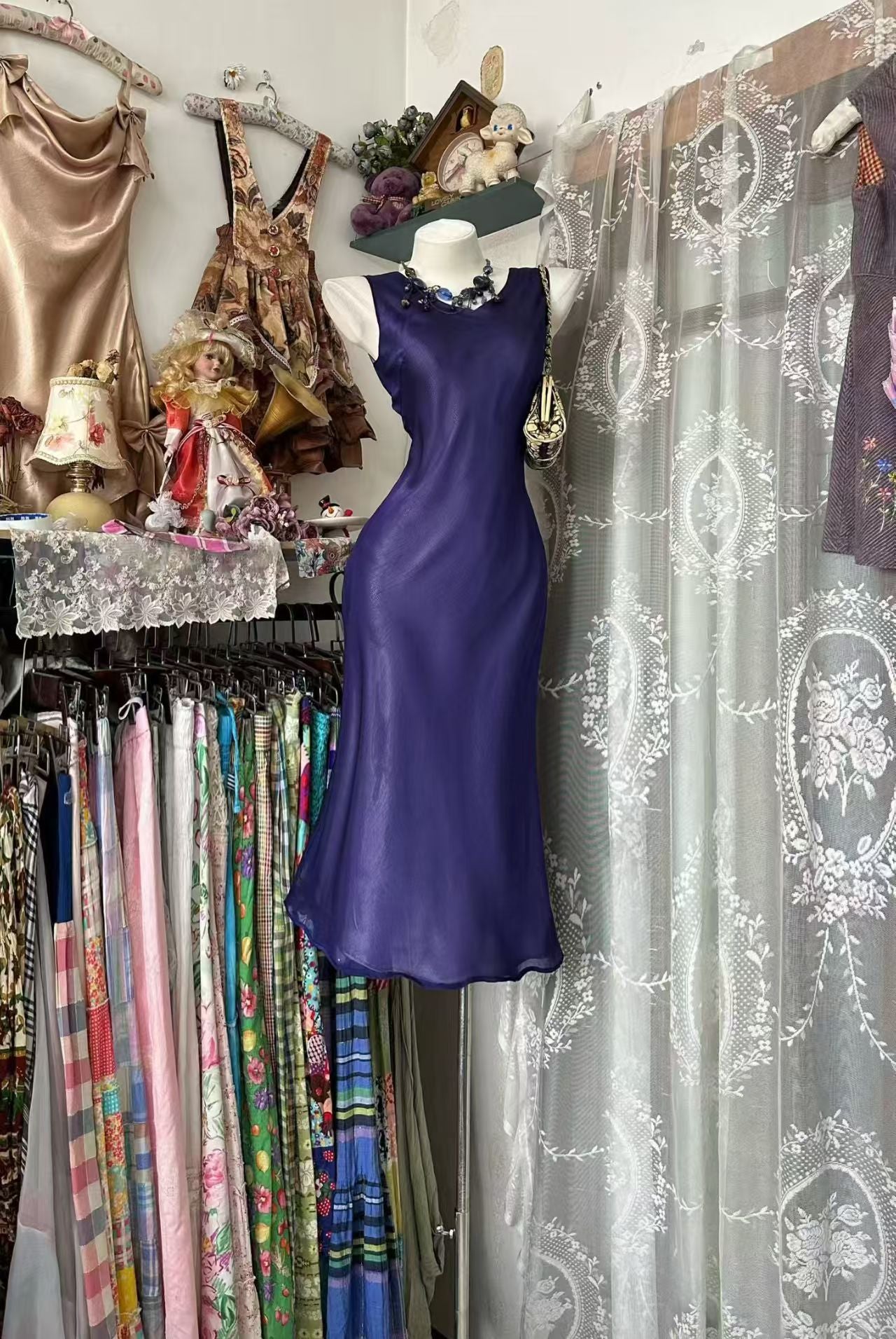 Sleeveless Mermaid Evening Dress Birthday Outfit   P2084