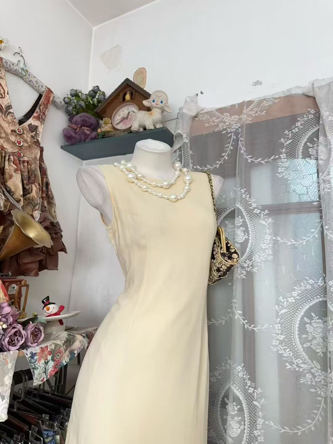 Sleeveless Yellow Formal Dress Chiffon Prom Dress  P2050