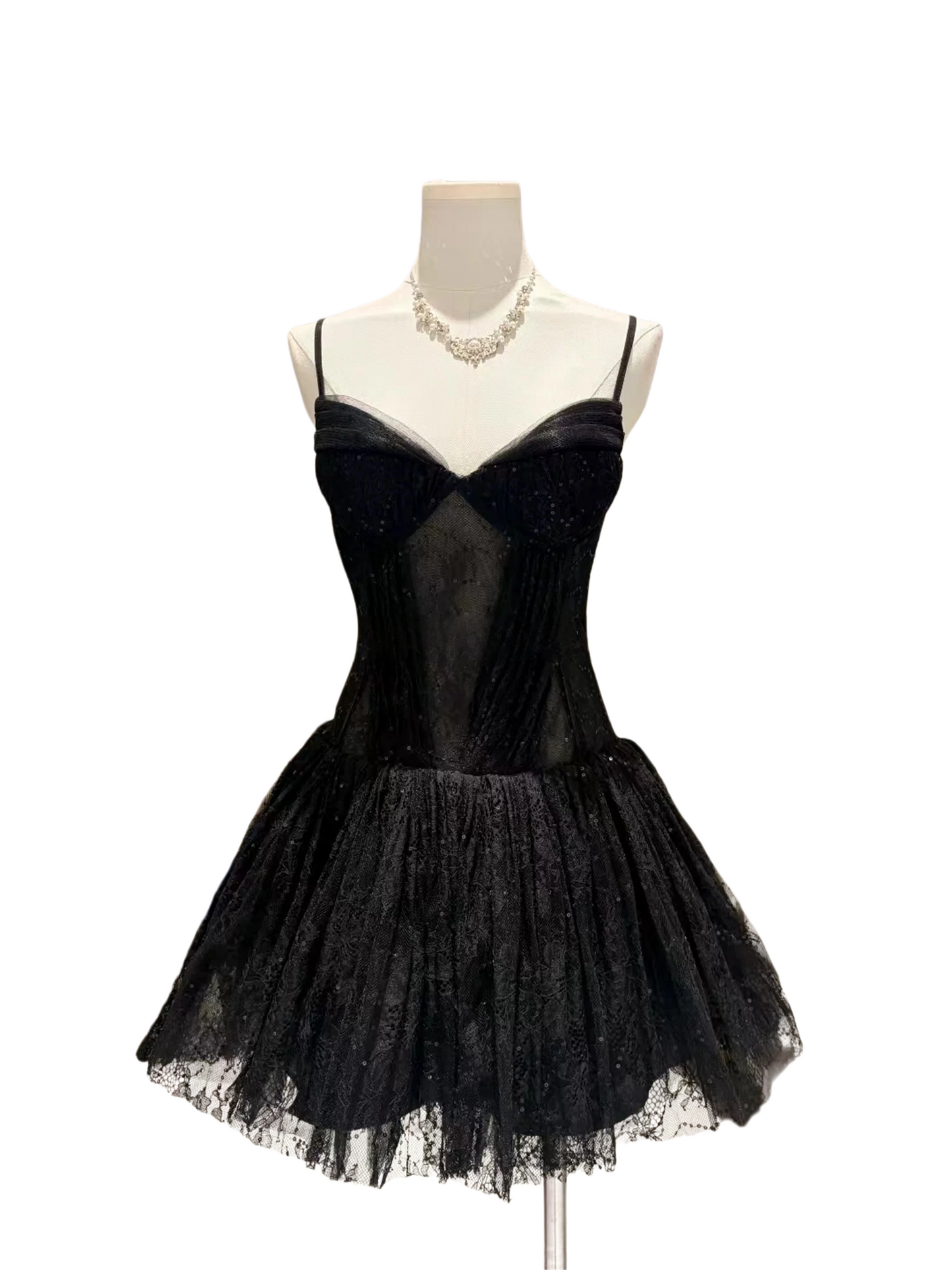 Spaghetti Strap A Line Lace Birthday Dress Short Homecoming Dress  P1471