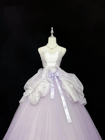 Spaghetti Strap A Line Lilac Prom Dress Sweet 16 Birthday Gown  P1165