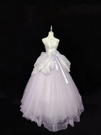 Spaghetti Strap A Line Lilac Prom Dress Sweet 16 Birthday Gown  P1165