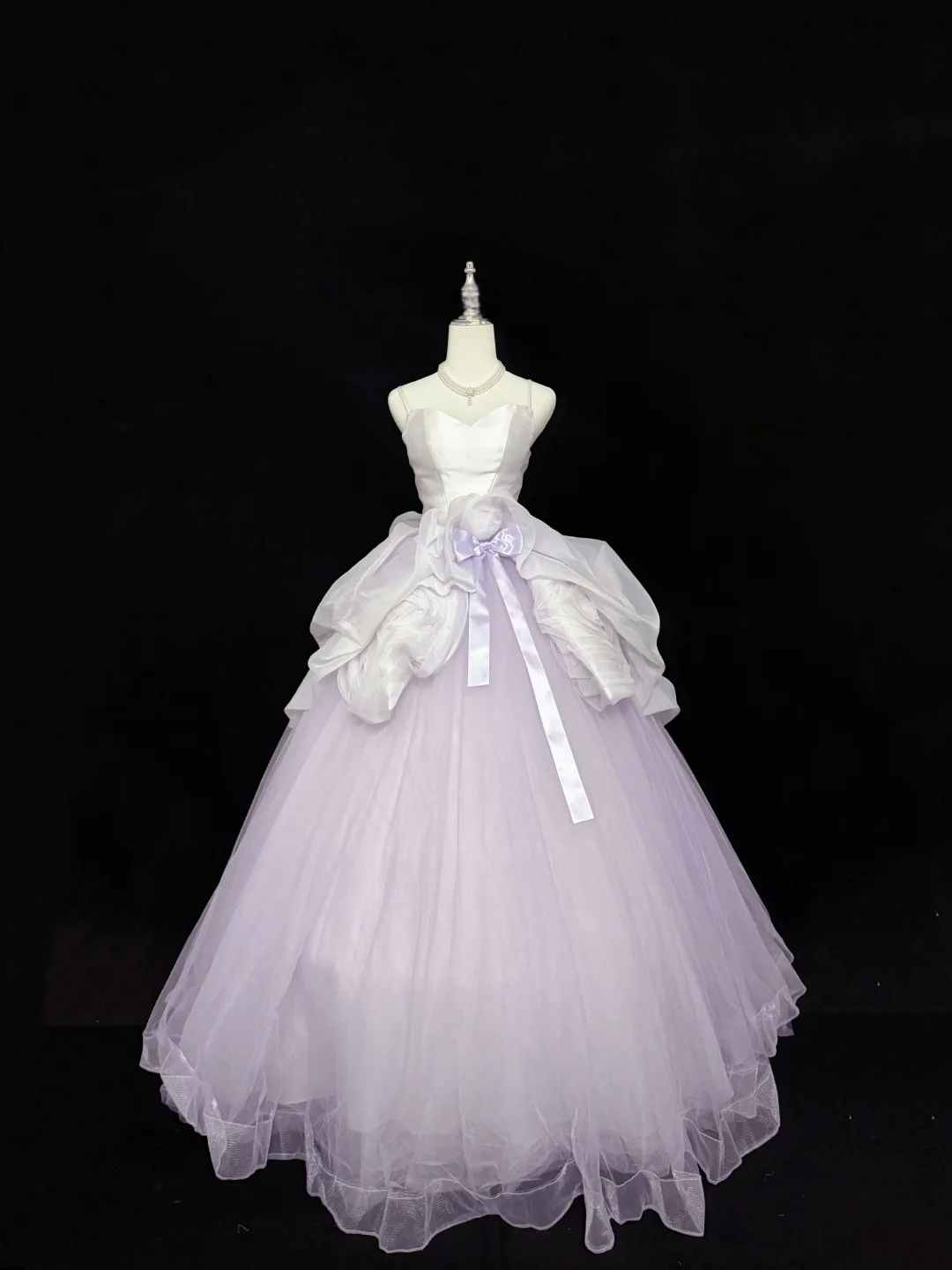 Spaghetti Strap A Line Lilac Prom Dress Sweet 16 Birthday Gown  P1165