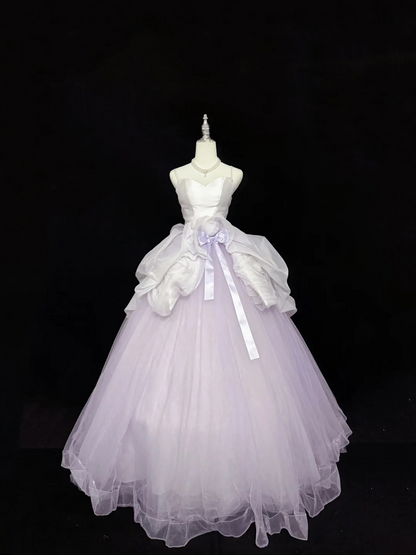 Spaghetti Strap A Line Lilac Prom Dress Sweet 16 Birthday Gown  P1165