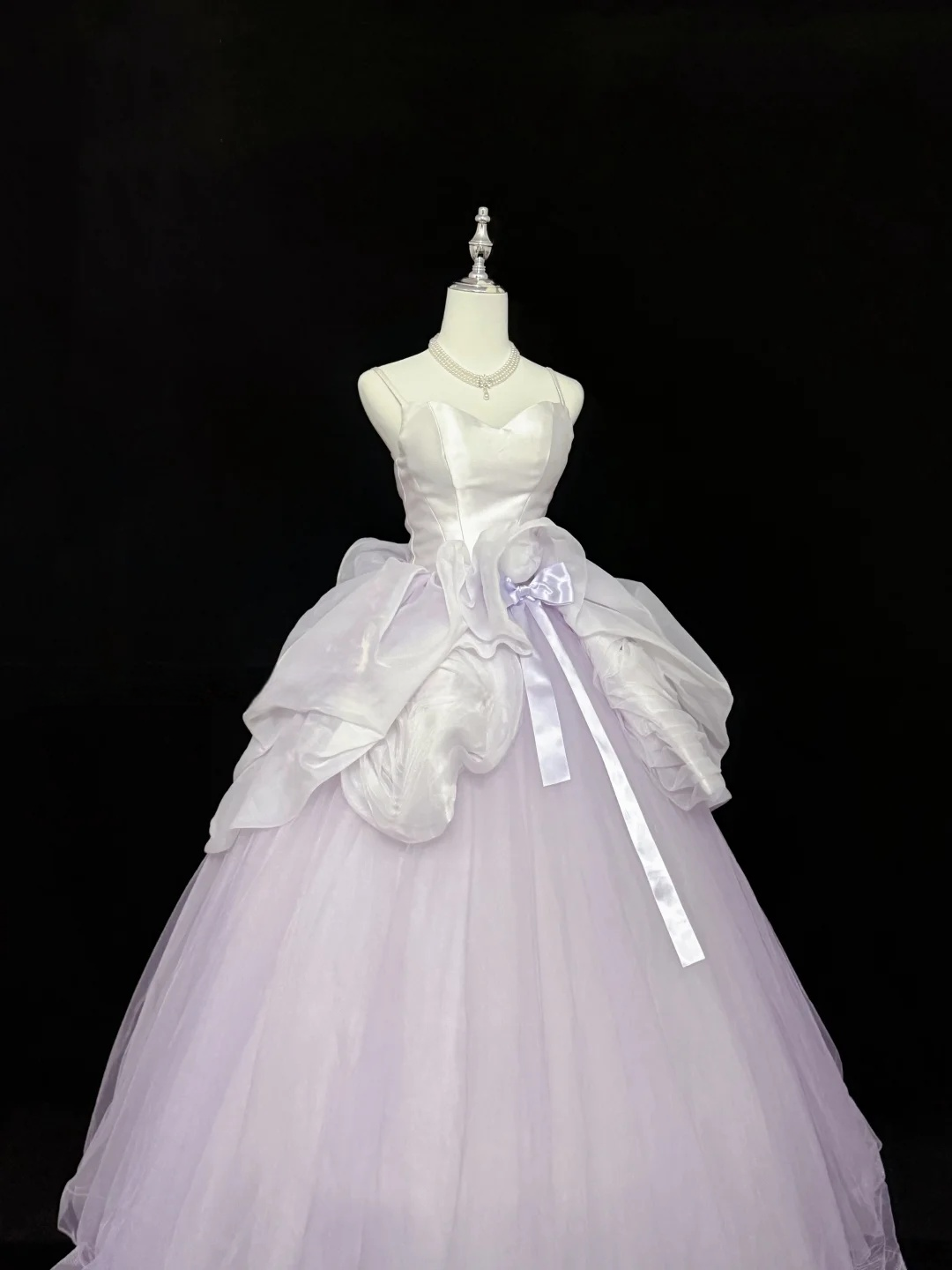 Spaghetti Strap A Line Lilac Prom Dress Sweet 16 Birthday Gown  P1165