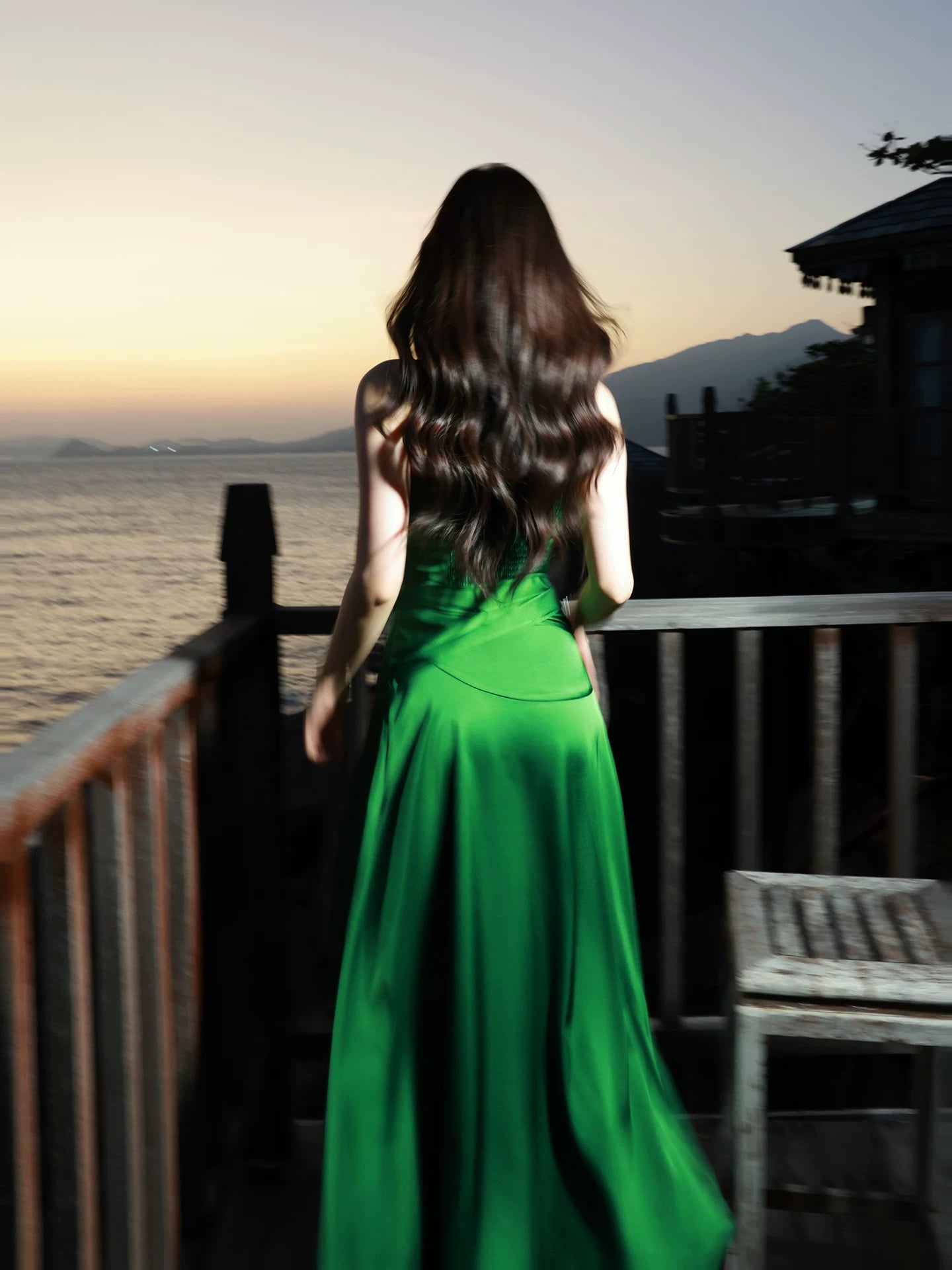Spaghetti Strap A Line Satin Prom Dress Wedding Guest Dress P1397