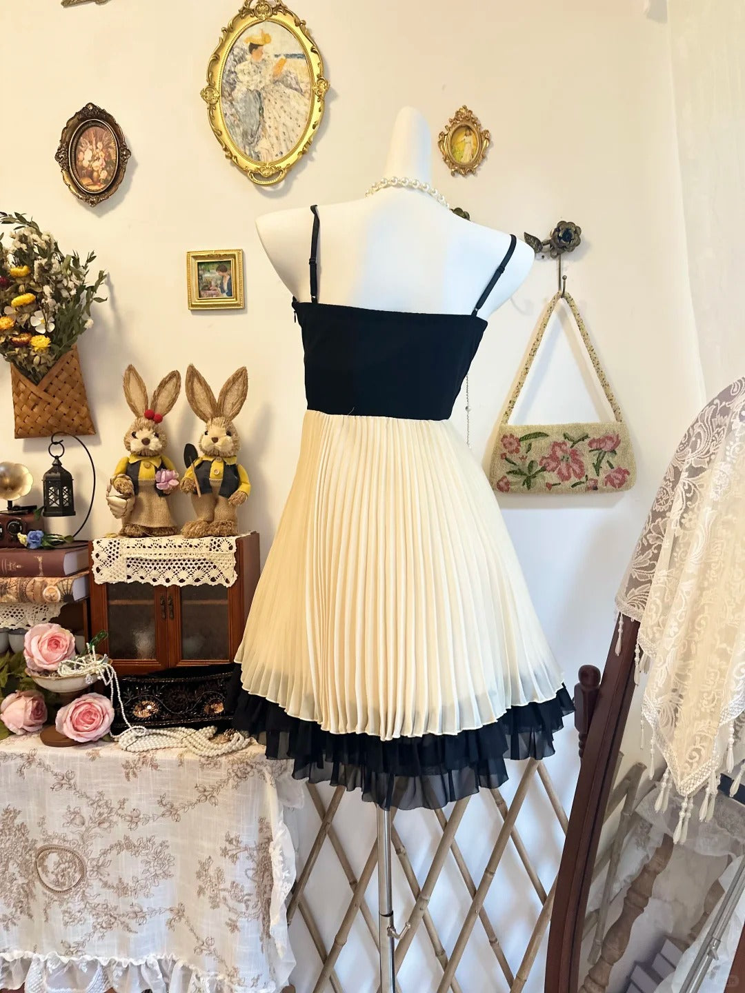 Spaghetti Strap Pleated Chiffon Short Homecoming Dress  P2177
