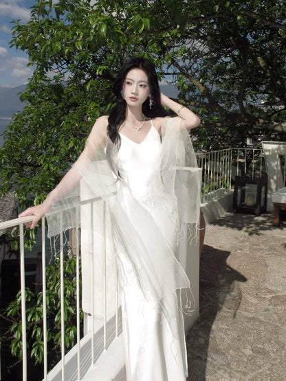 Spaghetti Strap V Neck  Formal Dress Elegant Evening Dress  P1548