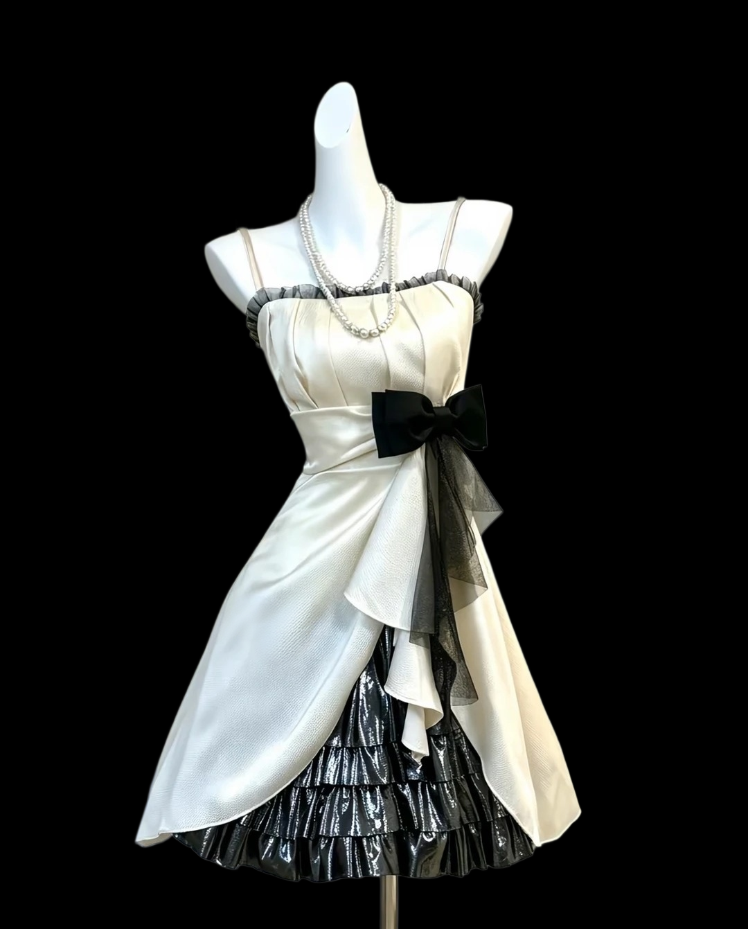 Spaghetti Straps A Line Layered Homecoming Dress Ruffled Birthday Dress  P1943
