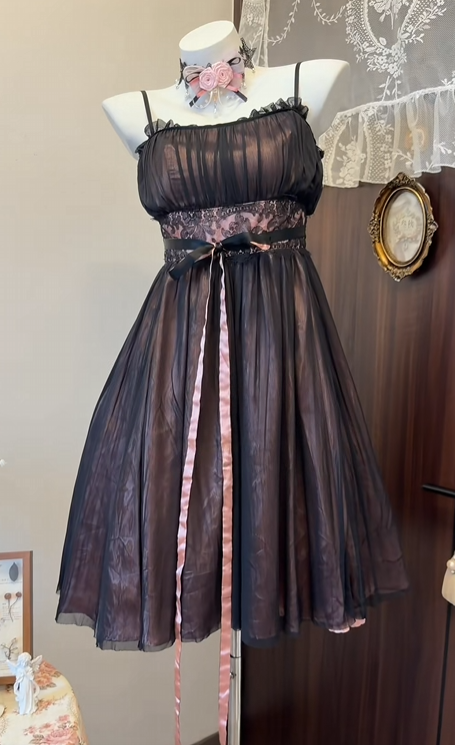Spaghetti Straps Black Tulle Homecoming Dress Short Party Dress   P1919