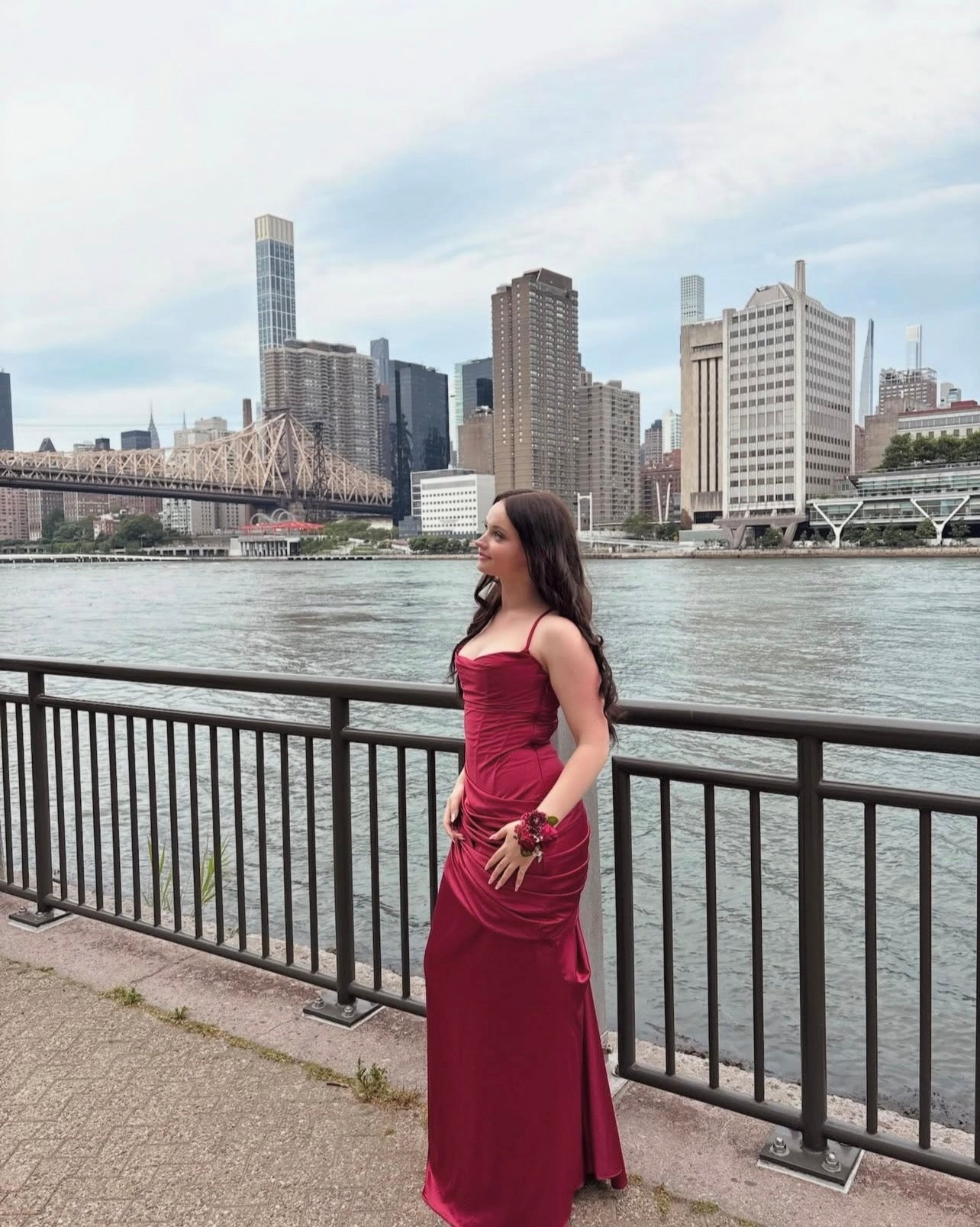 Spaghetti Straps Burgundy Satin Prom Dress Mermaid Evening Gown  P1578