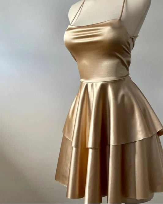 Spaghetti Straps Homecoming Dresses Short Party Dress   P2240