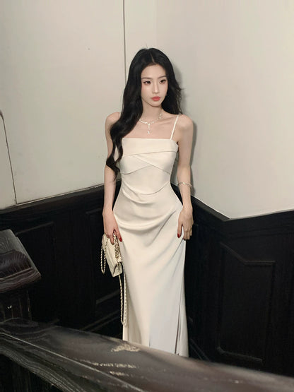 Spaghetti Straps Mermaid Evening Dress Elegant Graduation Dress  P1640