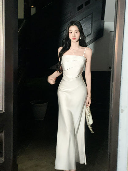 Spaghetti Straps Mermaid Evening Dress Elegant Graduation Dress  P1640