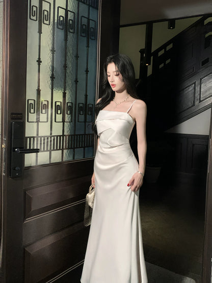 Spaghetti Straps Mermaid Evening Dress Elegant Graduation Dress  P1640