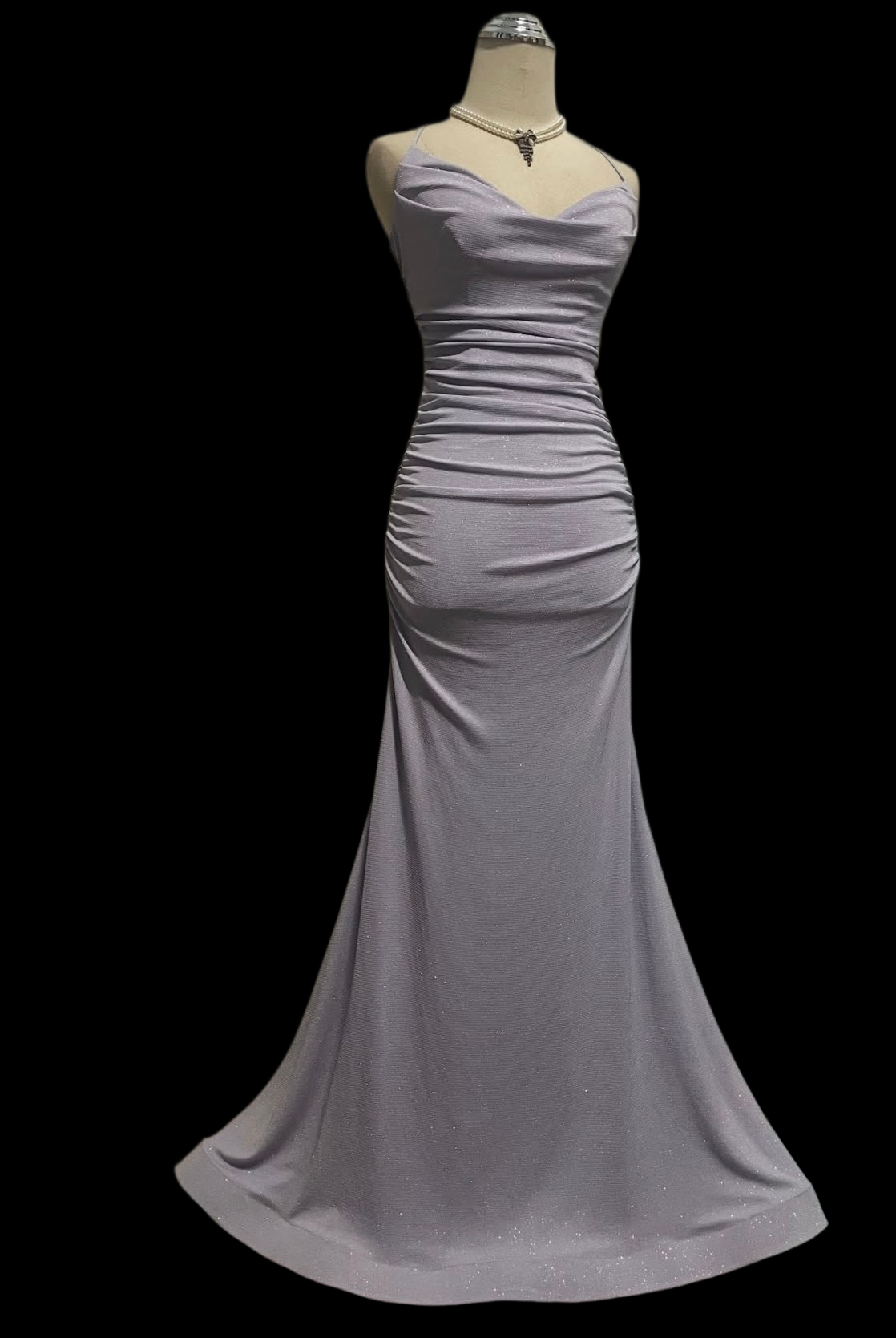 Sparkle Lilac Mermaid Prom Dress Sexy Formal Evening Dress  P1052
