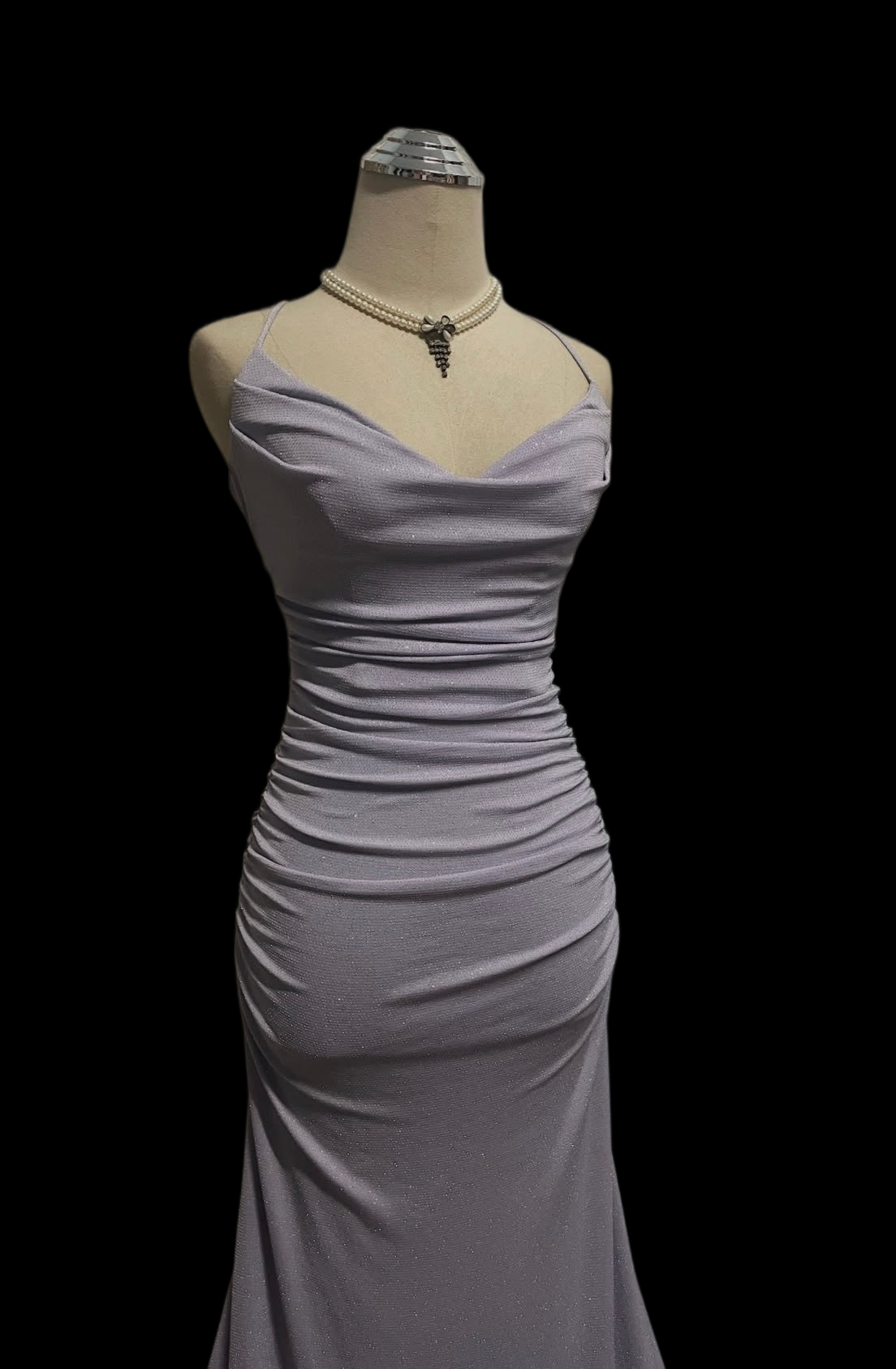 Sparkle Lilac Mermaid Prom Dress Sexy Formal Evening Dress  P1052
