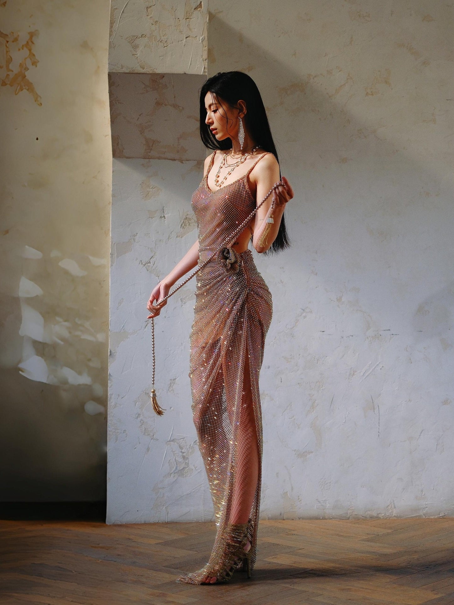 Sparkle Sheath Formal Prom Dress Sexy Evening Dress   L86