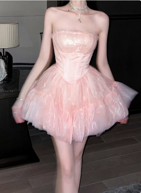 A Line Short Birthday Dress Organza Homecoming Dress  P1496