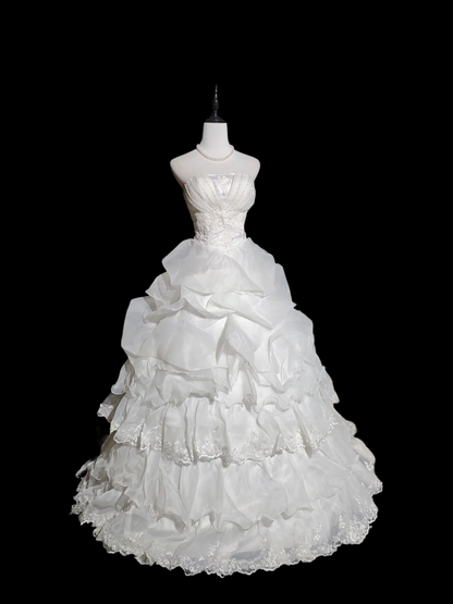 Strapless Ball Gown Ivory Sweet 16 Birthday Dress  P1049