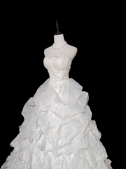 Strapless Ball Gown Ivory Sweet 16 Birthday Dress  P1049