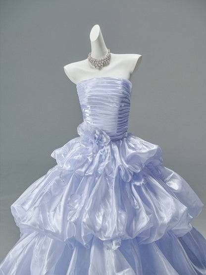 Strapless Ball Gown Lilac Birthday Gown Sweet 16 Quinceanera Dresses  P1180
