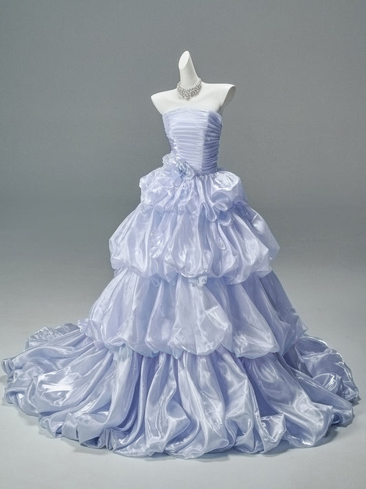 Strapless Ball Gown Lilac Birthday Gown Sweet 16 Quinceanera Dresses  P1180