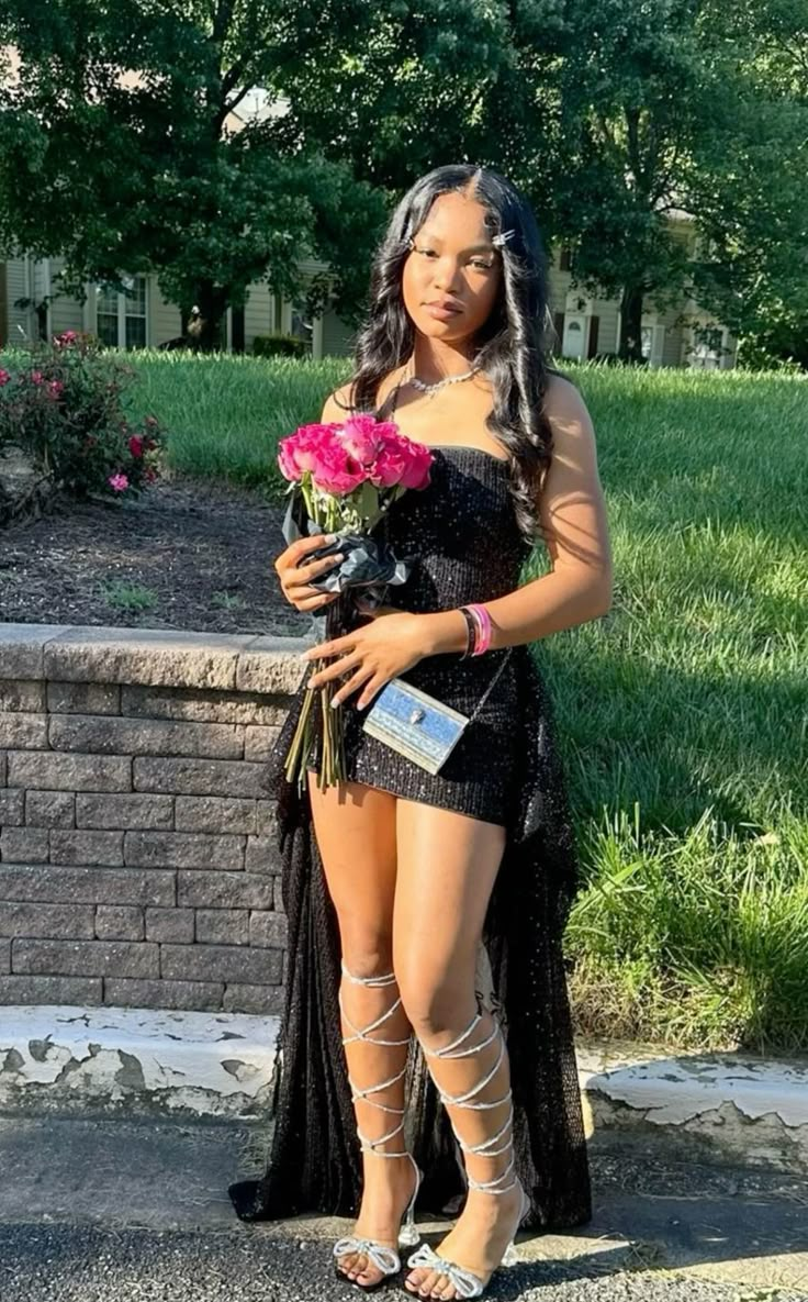 Strapless Black Sheath Birthday Dress Short Homecoming Dress  P1419