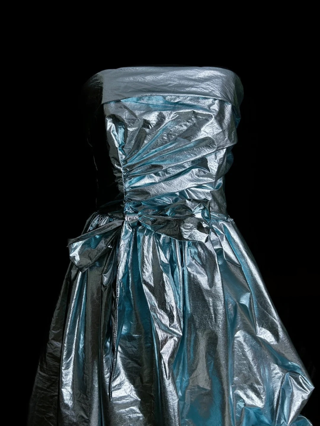 Strapless Blue A Line Prom Dress Long Evening Dress   P2001
