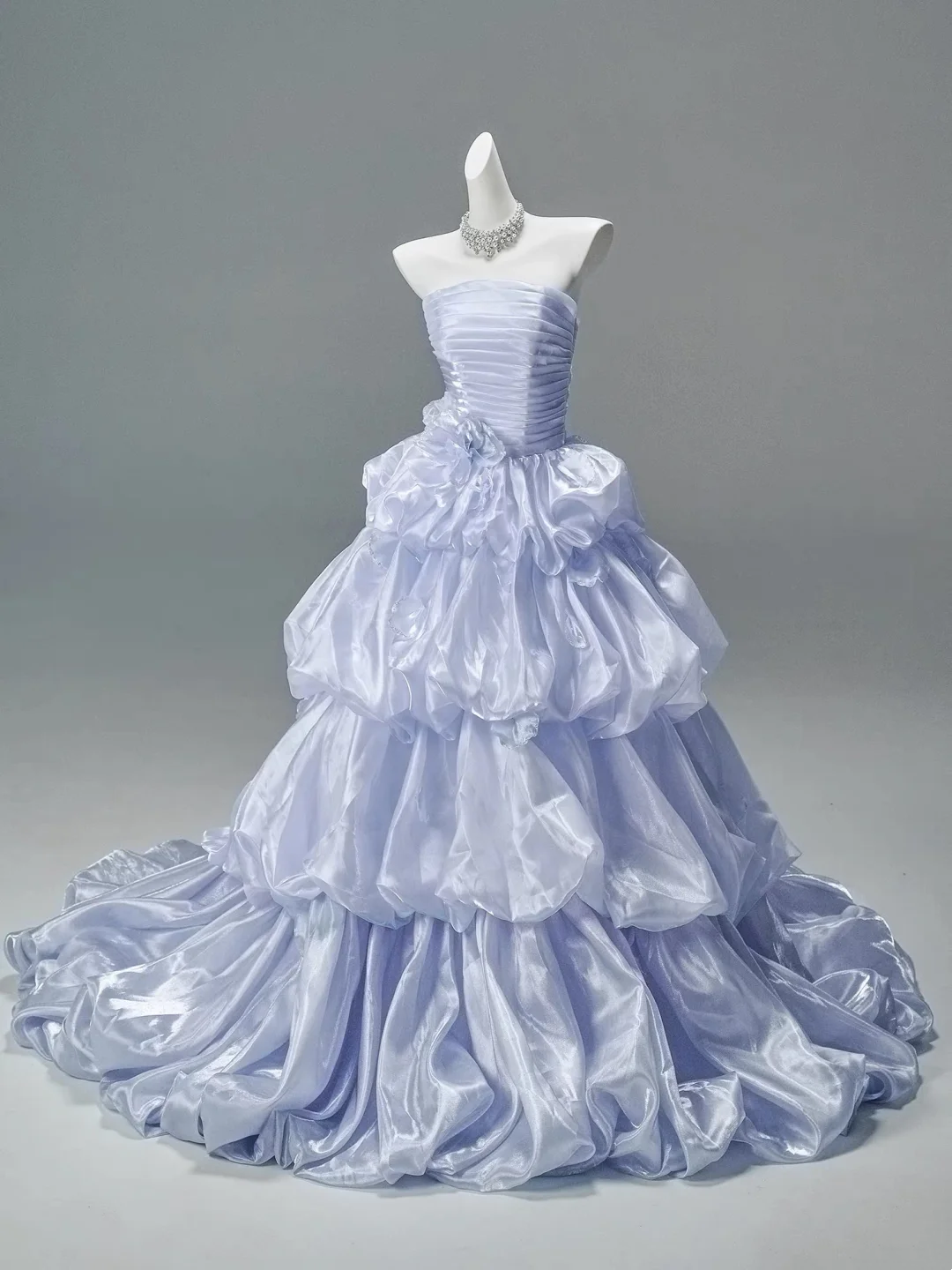 Strapless Lilac Ball Gown Quinceanera Dresses Sweet 16 Birthday Dress  P1063