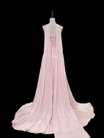Strapless Sheath Pink Prom Dress Formal Evening Gown  P1311