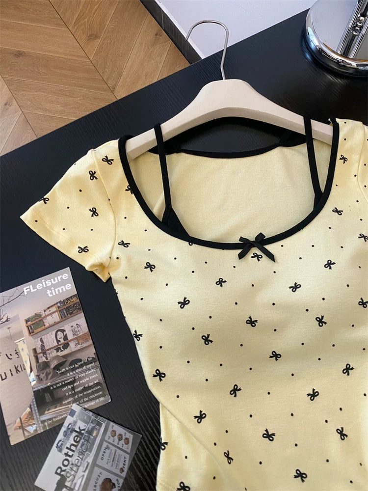 Sweet and Sexy Short-sleeve Top  L129