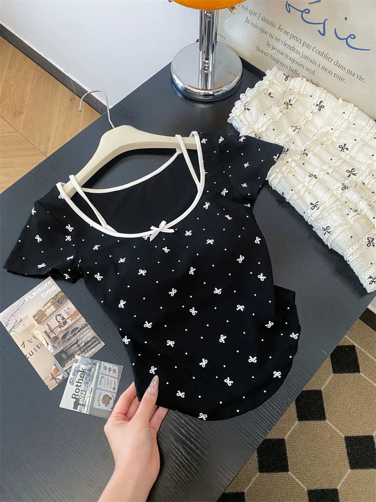Sweet and Sexy Short-sleeve Top  L129