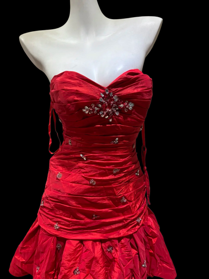 Sweetheart A Line Short Birthday Dress Beaded Homecoming Dress  P1373