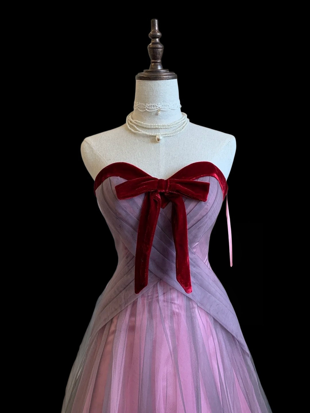 Sweetheart A Line Tulle Formal Prom Dress Long Birthday Dress   P1789