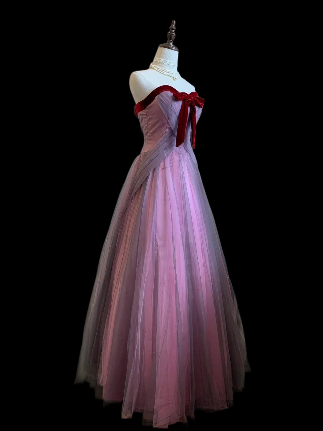 Sweetheart A Line Tulle Formal Prom Dress Long Birthday Dress   P1789