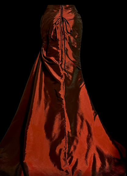 Sweetheart Burgundy Mermaid Prom Dress Retro Evening Gown  P2607