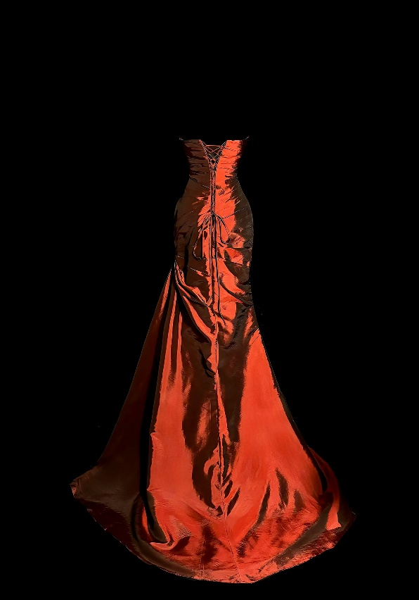 Sweetheart Burgundy Mermaid Prom Dress Retro Evening Gown  P2607