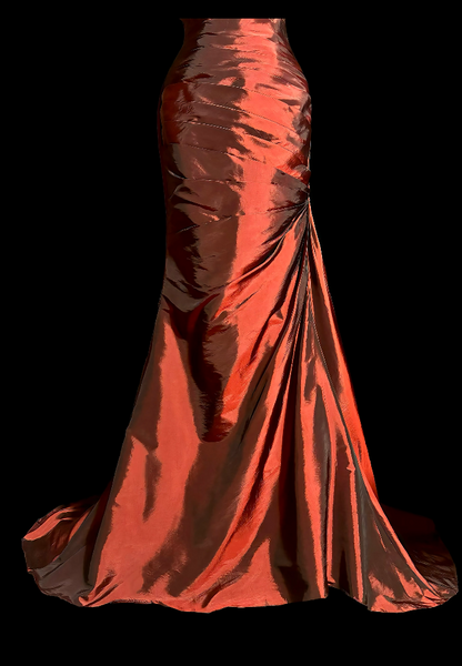 Sweetheart Burgundy Mermaid Prom Dress Retro Evening Gown  P2607