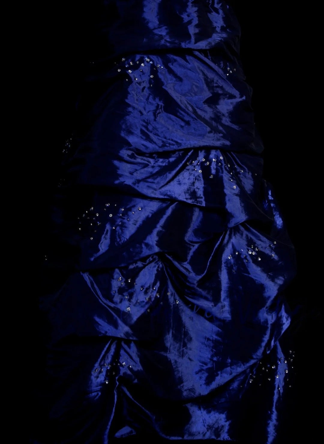Sweetheart Navy Blue Retro Prom Dress Taffeta Birthday Dress  P1298