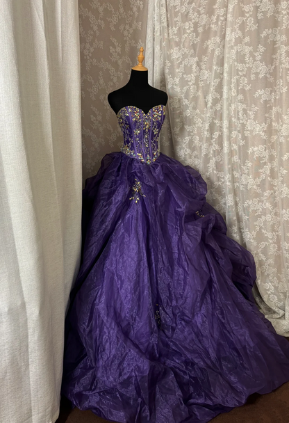 Sweetheart Purple Ball Gown Quinceanera Dresses Sweet 16 Birthday Dress  P1121