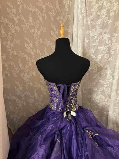 Sweetheart Purple Ball Gown Quinceanera Dresses Sweet 16 Birthday Dress  P1121
