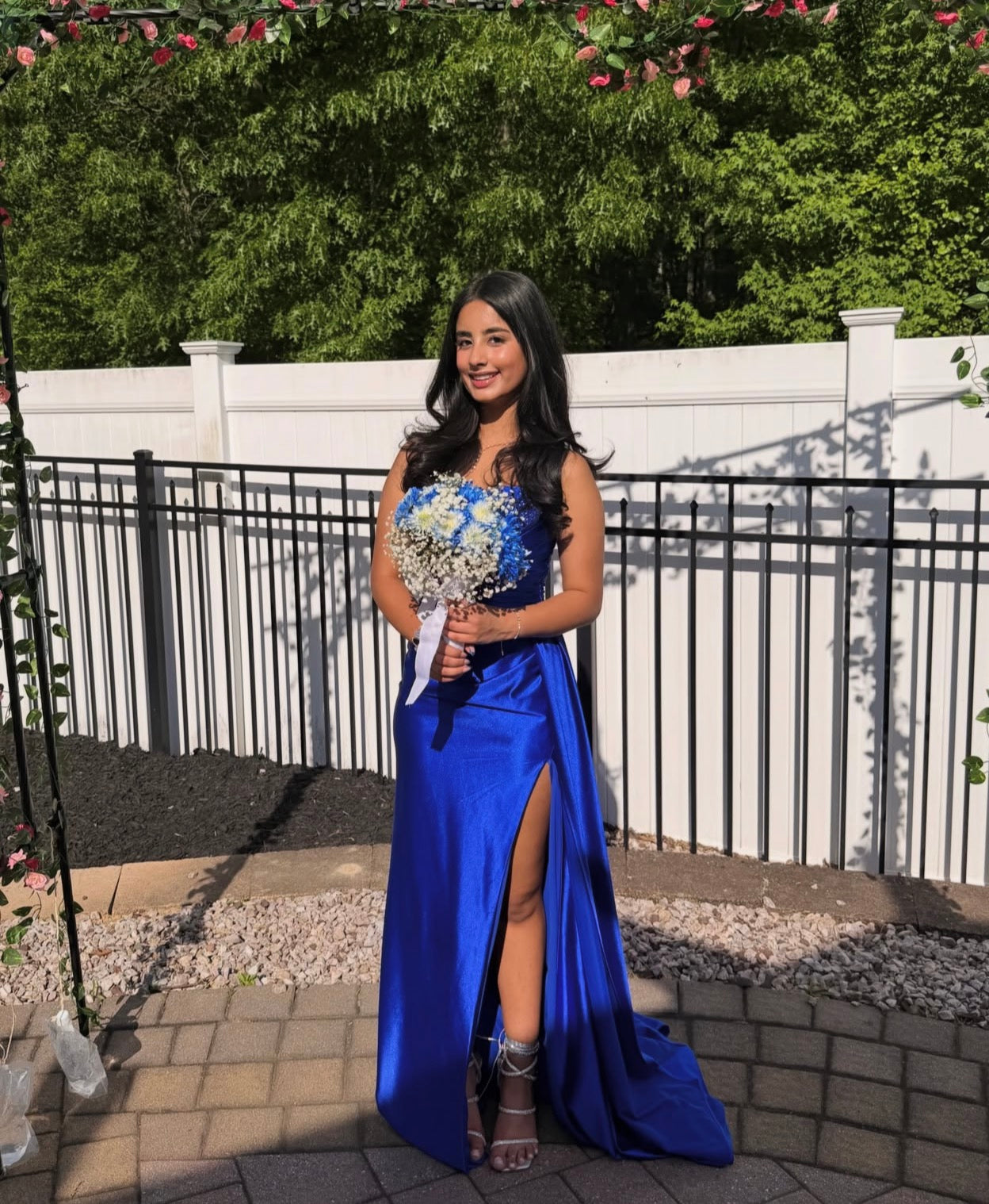 Sweetheart Royal Blue Mermaid Prom Dress Satin Evening Gown  P1584