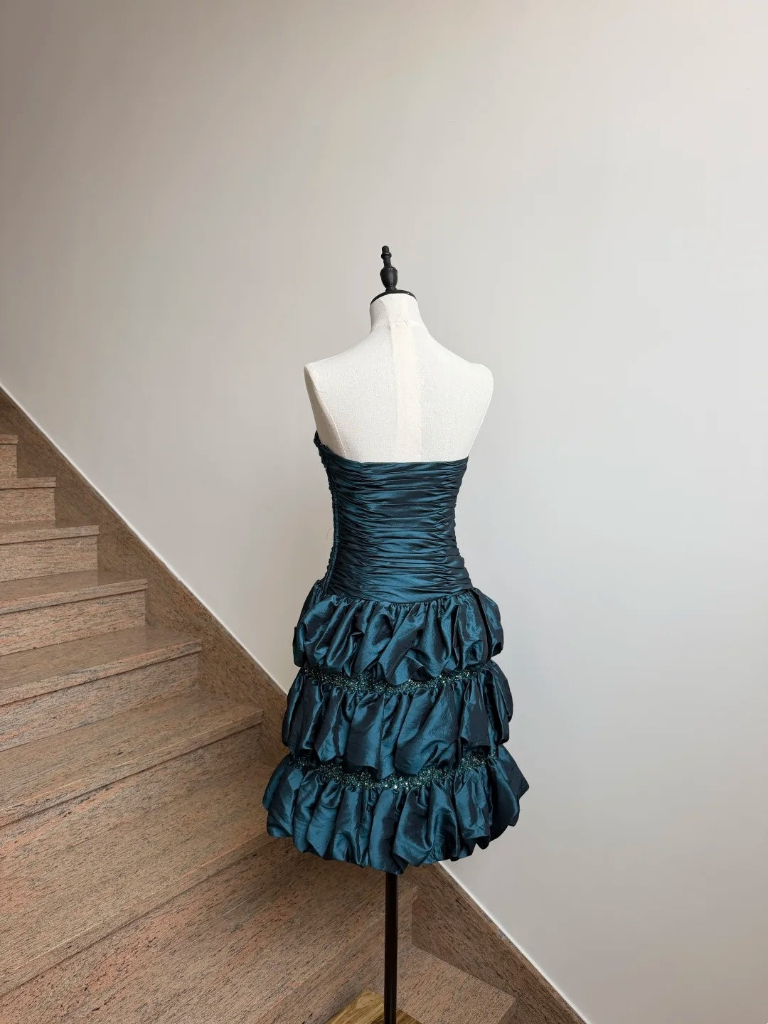 Turquoise A Line Short Homecoming Dress Retro Birthday Dress  P1293