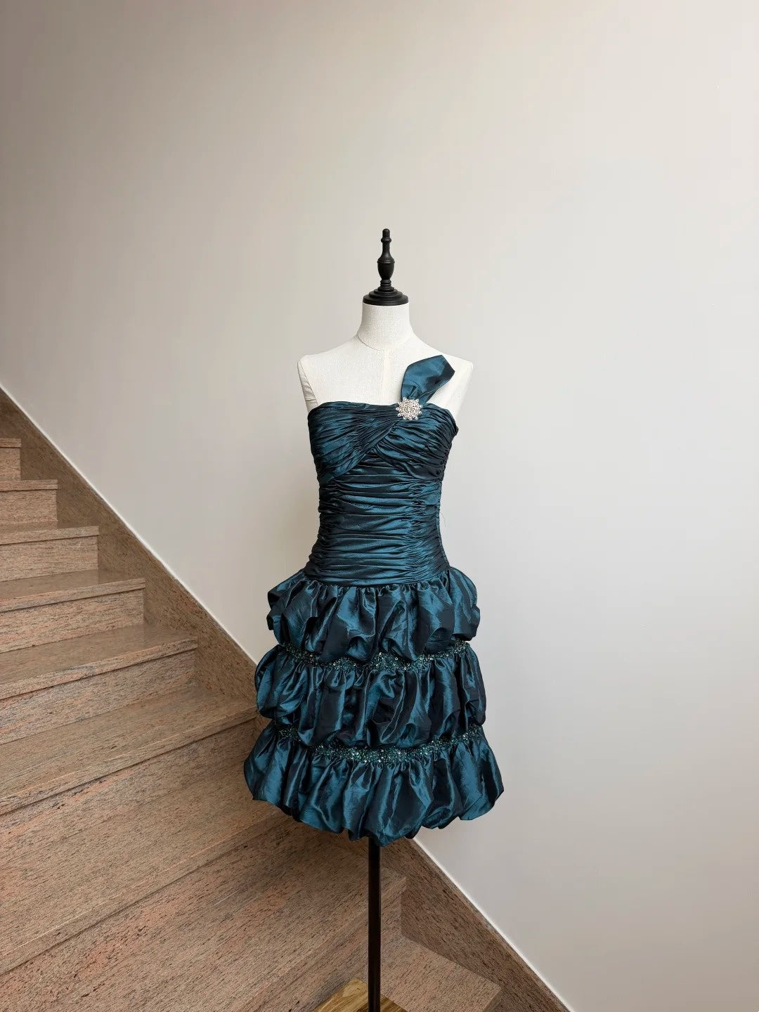 Turquoise A Line Short Homecoming Dress Retro Birthday Dress  P1293